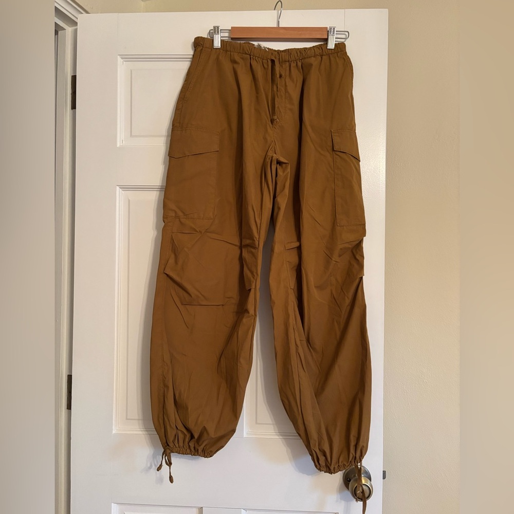 Anthropologie Pilcro Cargo Jumpsuit-Style Pants in Brown